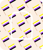 Nonbinary Flag - Diabetes Overpatch - Diabetes For You