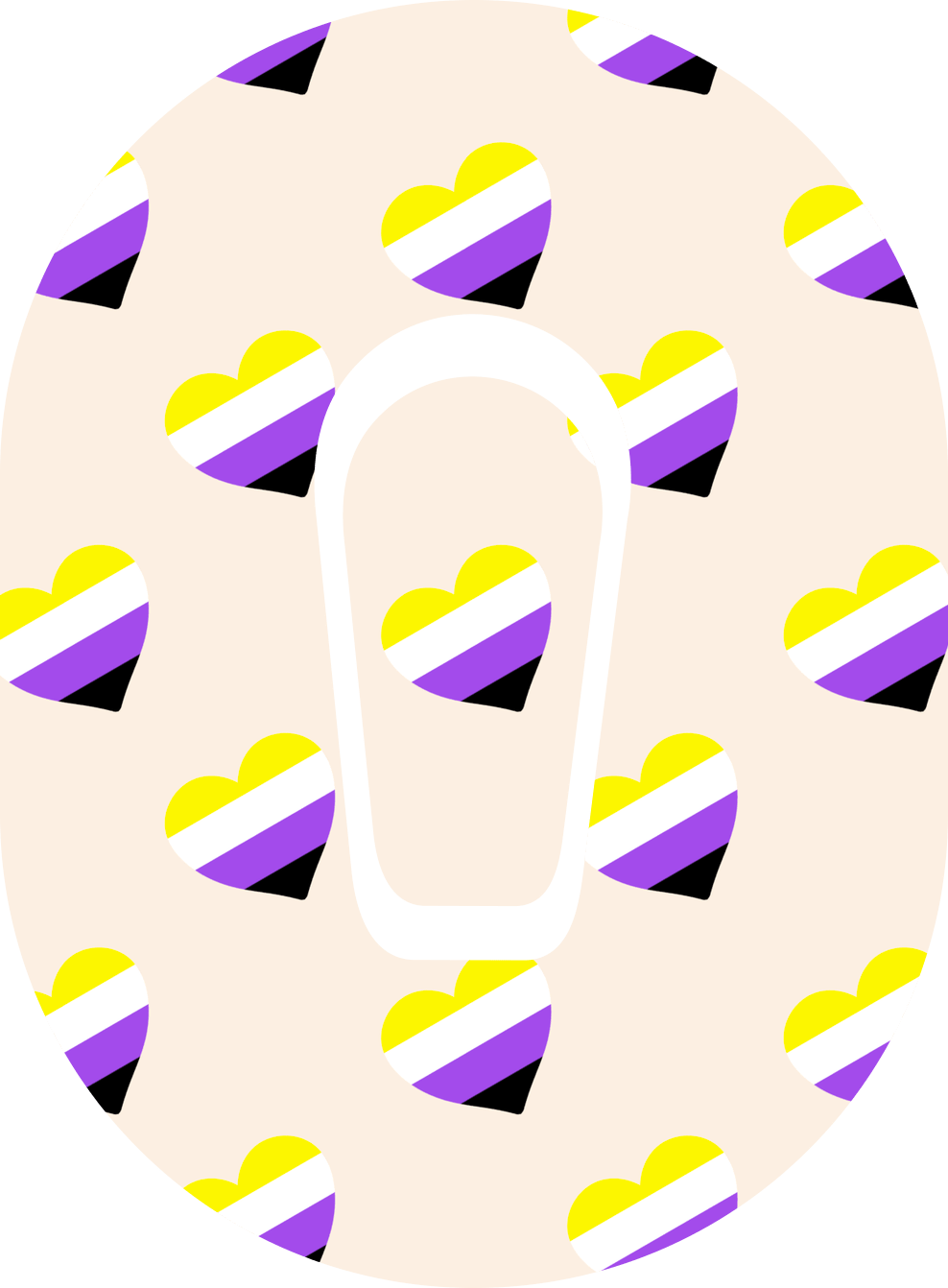 Nonbinary Flag - Diabetes Overpatch - Diabetes For You