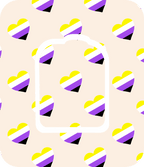 Nonbinary Flag - Diabetes Overpatch - Diabetes For You