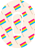 Pansexual Flag - Diabetes Overpatch - Diabetes For You
