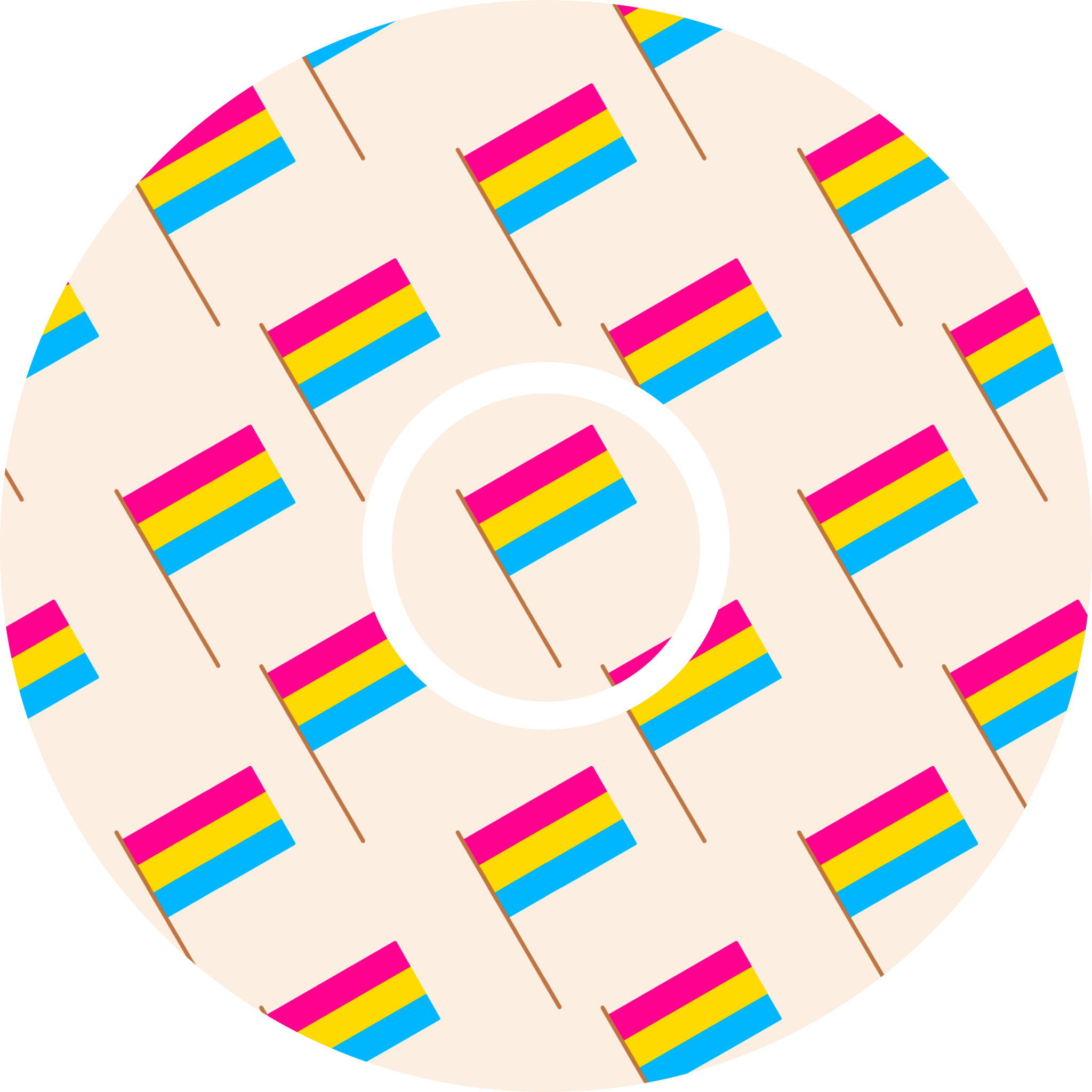 Pansexual Flag - Diabetes Overpatch - Diabetes For You