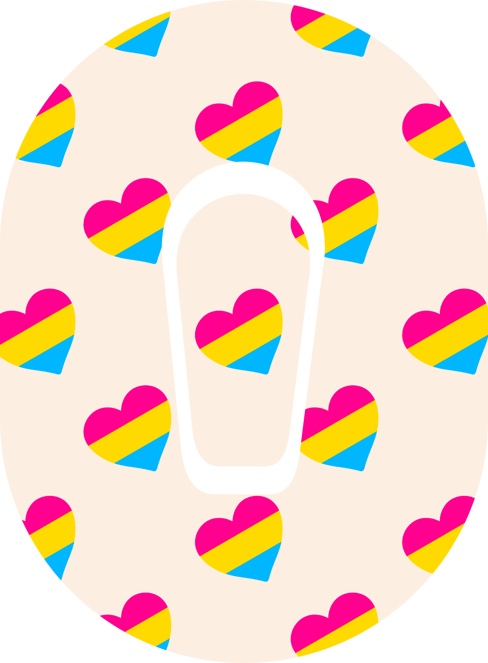 Pansexual Flag - Diabetes Overpatch - Diabetes For You