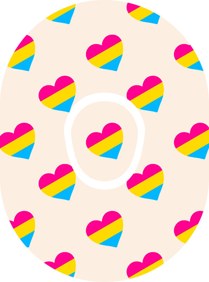 Pansexual Flag - Diabetes Overpatch - Diabetes For You