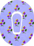 Little Purple Pansies - Diabetes Overpatch - Diabetes For You