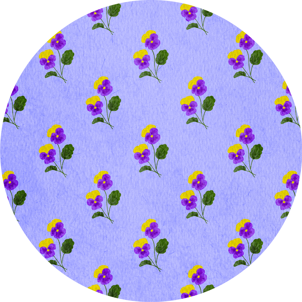 Little Purple Pansies - Diabetes Overpatch - Diabetes For You
