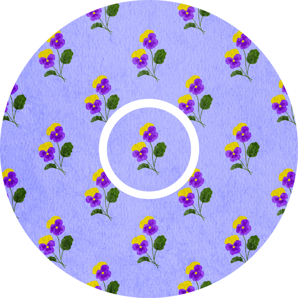 Little Purple Pansies - Diabetes Overpatch - Diabetes For You