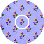 Little Purple Pansies - Diabetes Overpatch - Diabetes For You