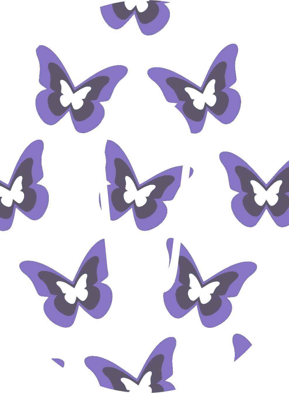 Purple Butterflies Diabetes Overpatch - Diabetes For You