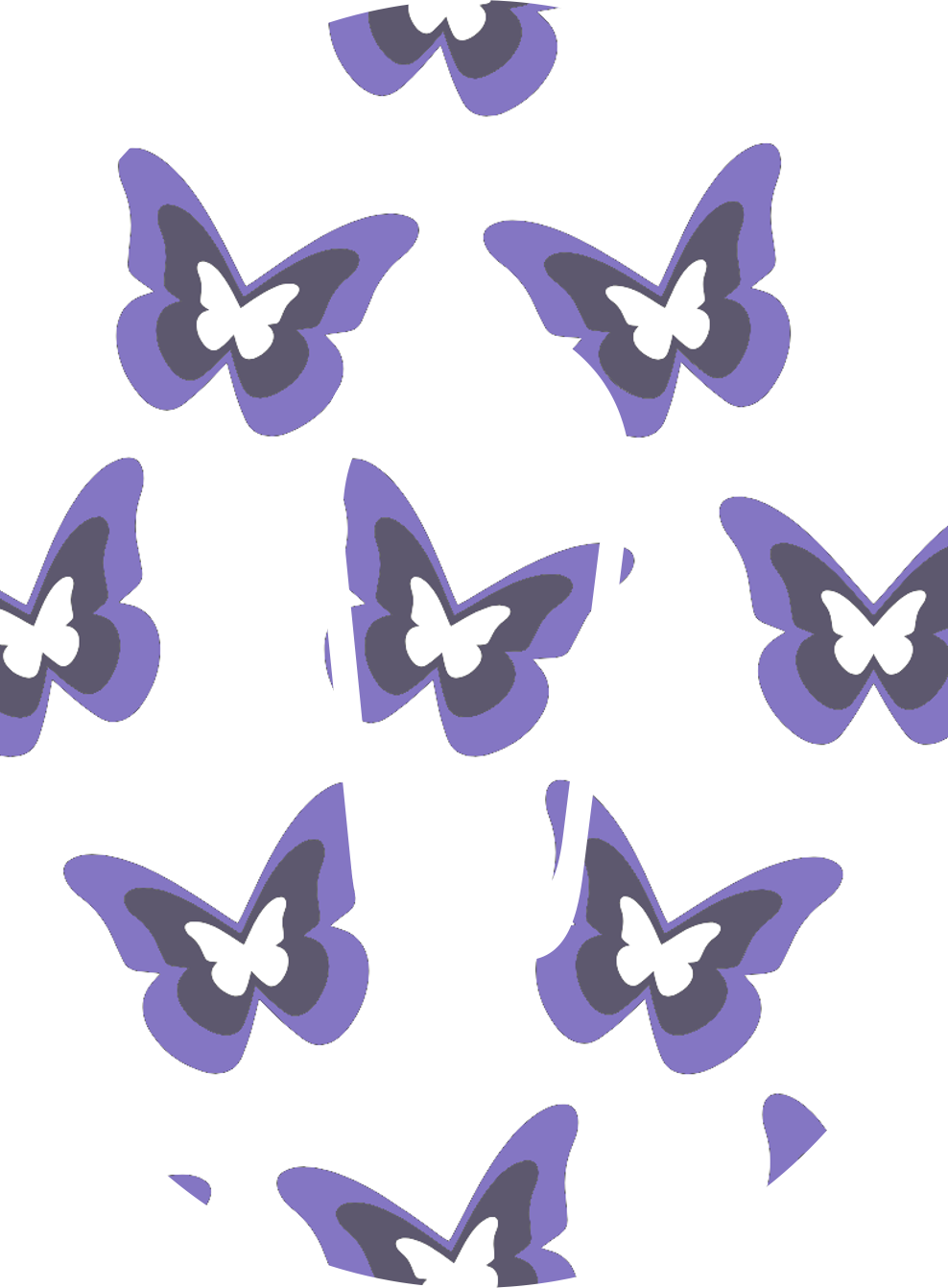 Purple Butterflies Diabetes Overpatch for Dexcom G7/G6, Libre, and Omnipod