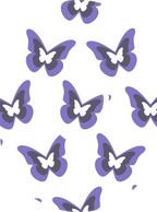 Purple Butterflies Diabetes Overpatch - Diabetes For You