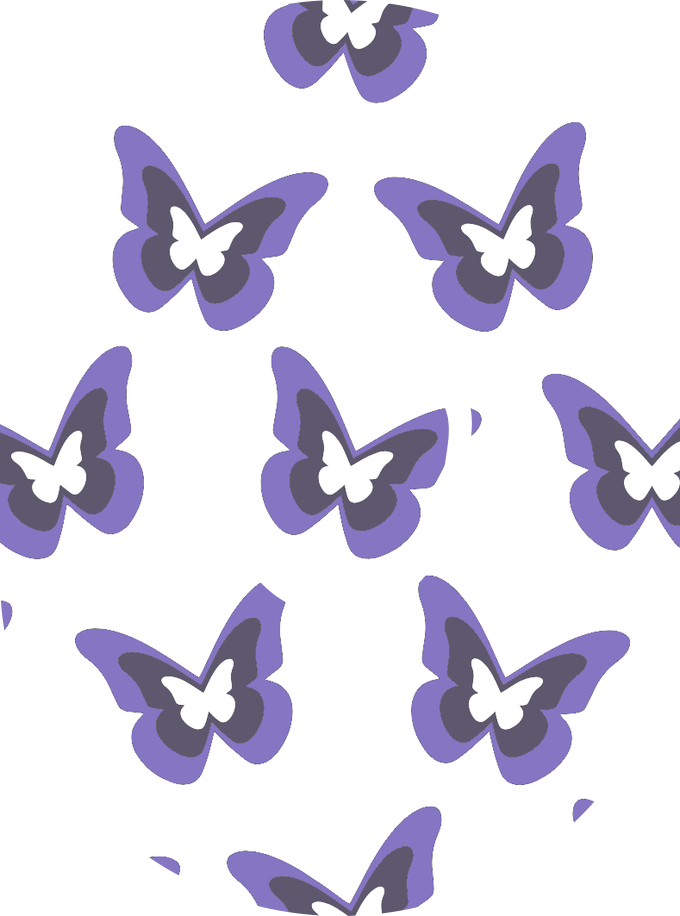 Purple Butterflies Diabetes Overpatch for Dexcom G7/G6, Libre, and Omnipod