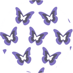 Purple Butterflies Diabetes Overpatch - Diabetes For You