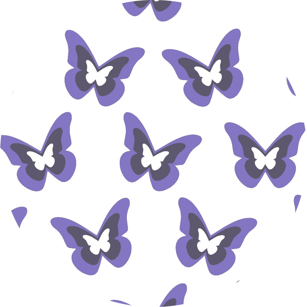 Purple Butterflies Diabetes Overpatch for Dexcom G7/G6, Libre, and Omnipod