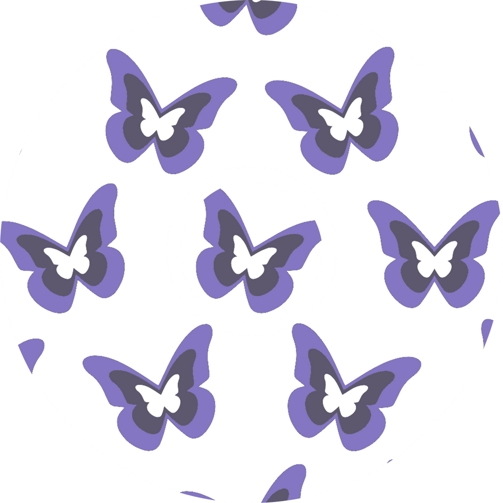 Purple Butterflies Diabetes Overpatch - Diabetes For You