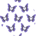Purple Butterflies Diabetes Overpatch - Diabetes For You