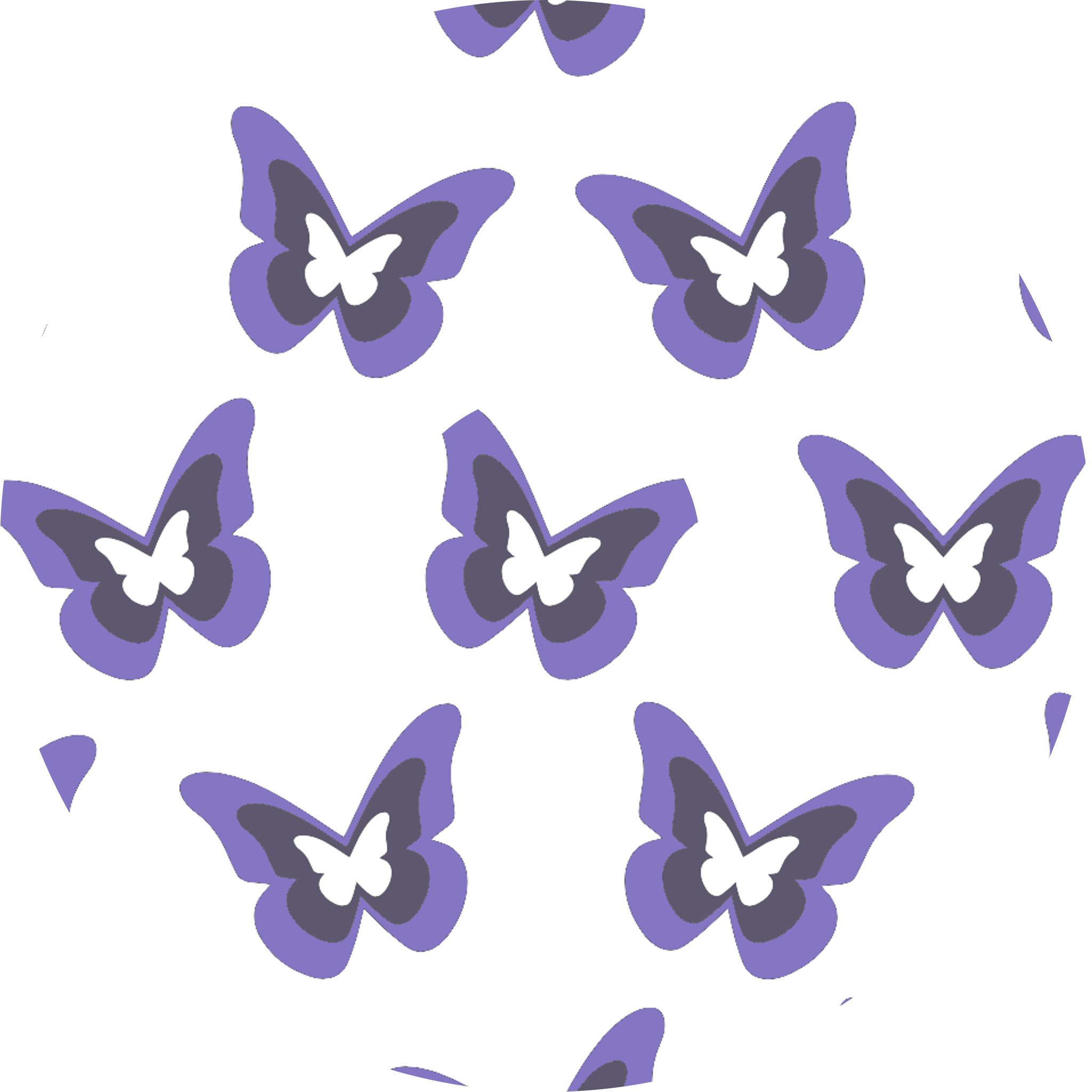 Purple Butterflies Diabetes Overpatch for Dexcom G7/G6, Libre, and Omnipod