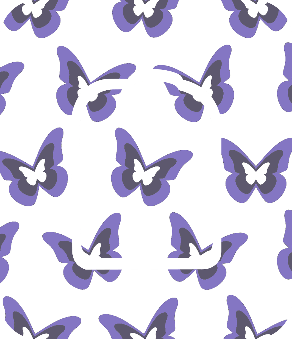 Purple Butterflies Diabetes Overpatch - Diabetes For You