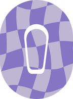 Purple Wavy Diabetes Overpatch - Diabetes For You
