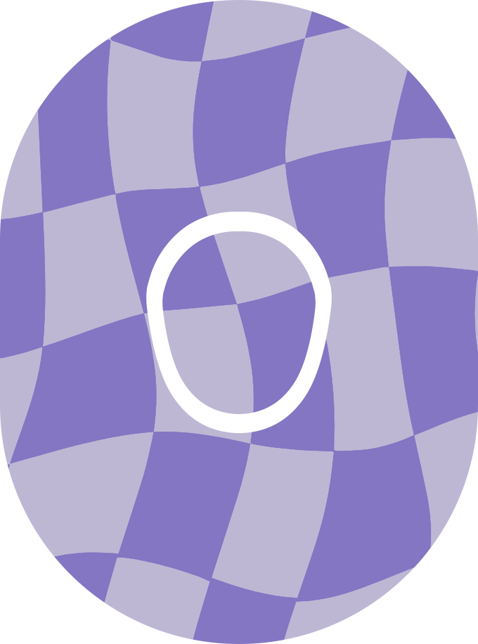 Purple Wavy Diabetes Overpatch for Dexcom G7/G6, Libre, and Omnipod