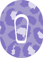 Purple Cheetah Diabetes Overpatch - Diabetes For You