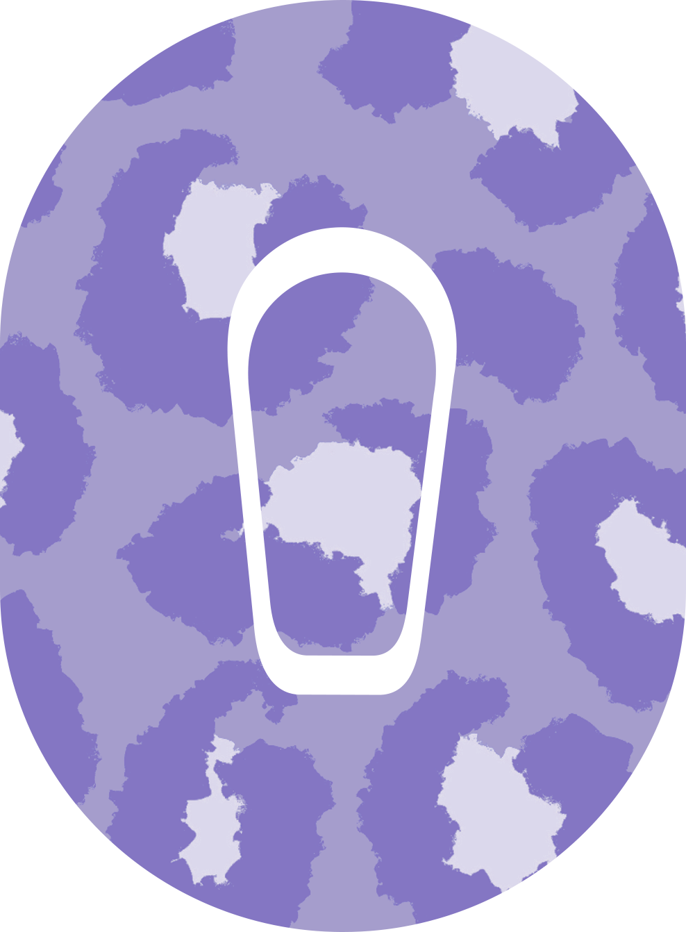 Purple Cheetah Diabetes Overpatch for Dexcom G7/G6, Libre, and Omnipod
