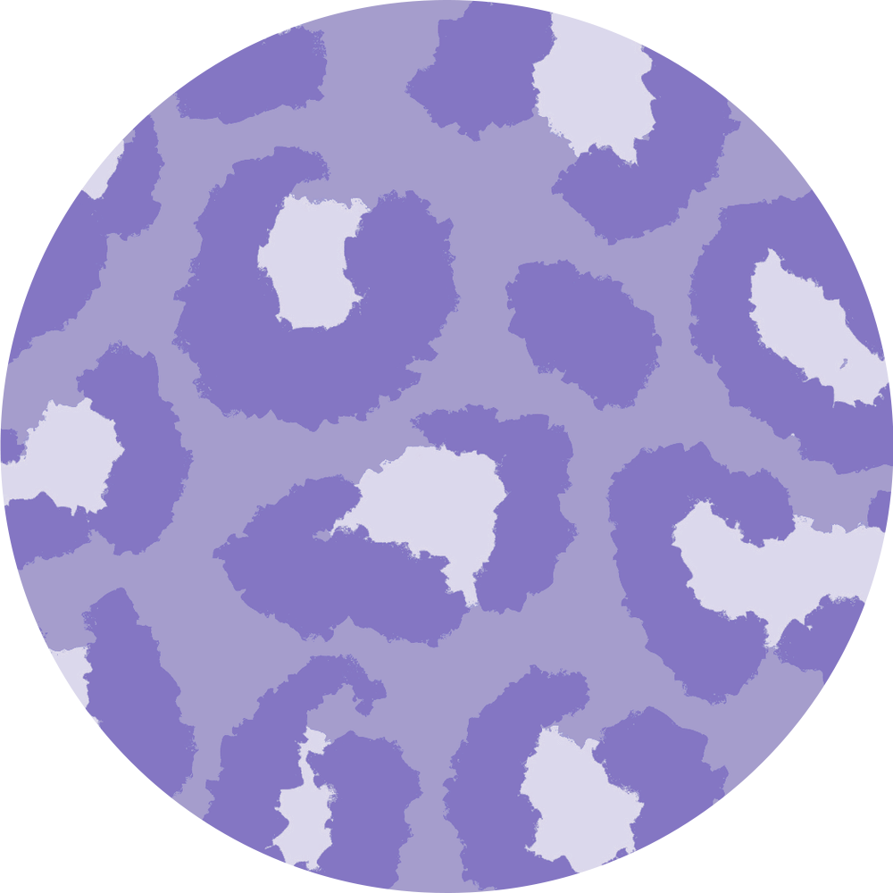 Purple Cheetah Diabetes Overpatch for Dexcom G7/G6, Libre, and Omnipod