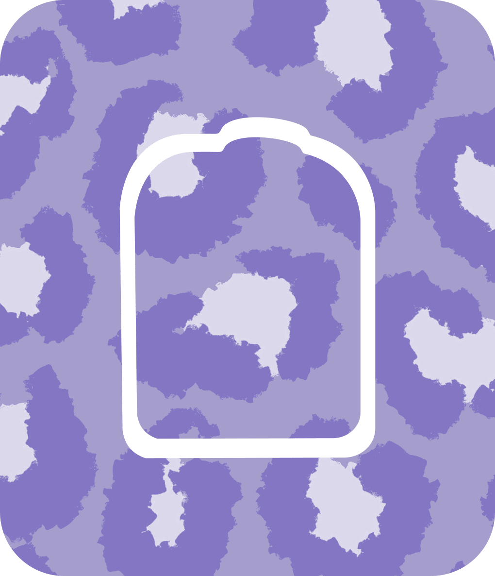 Purple Cheetah Diabetes Overpatch - Diabetes For You