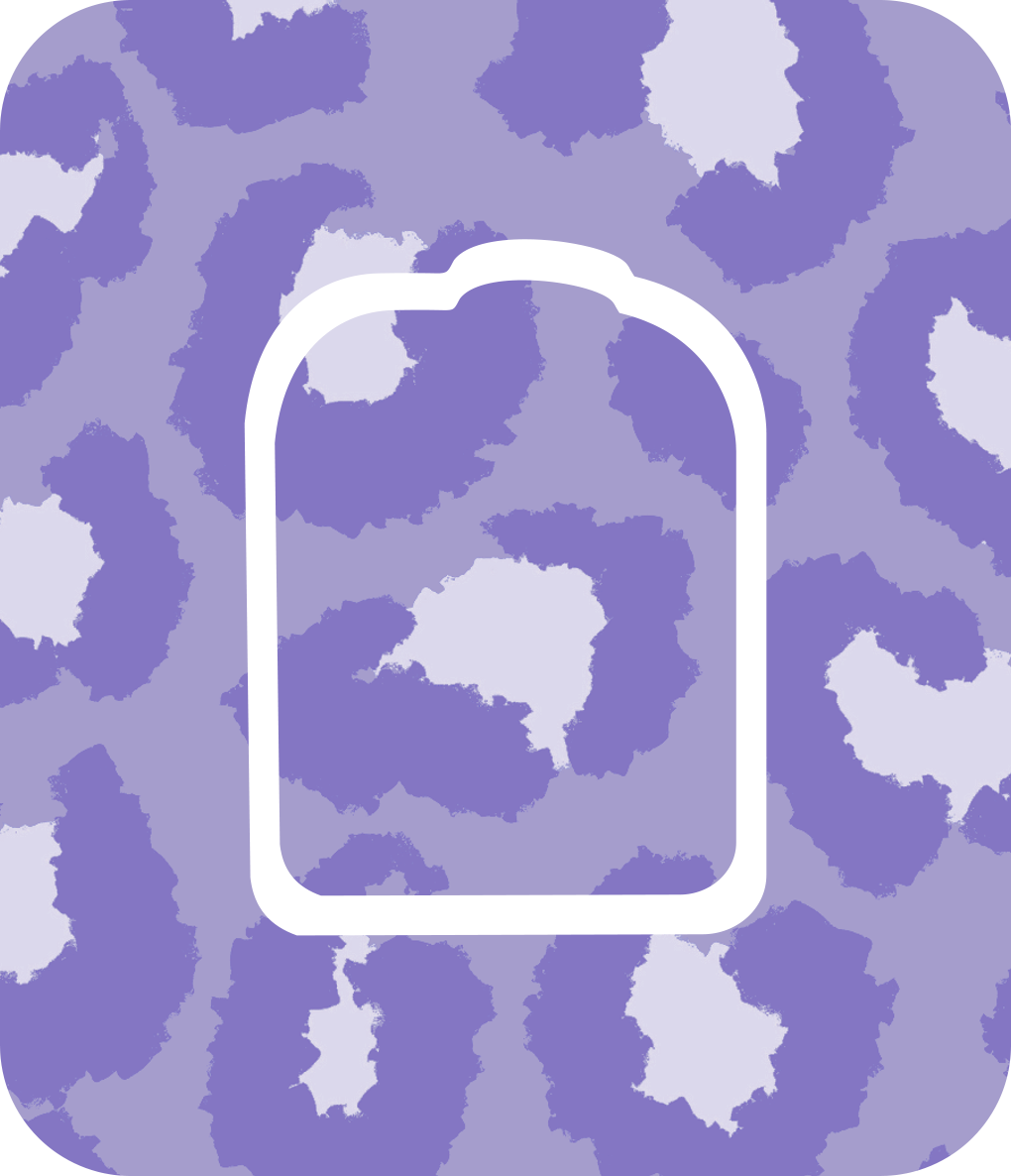 Purple Cheetah Diabetes Overpatch for Dexcom G7/G6, Libre, and Omnipod