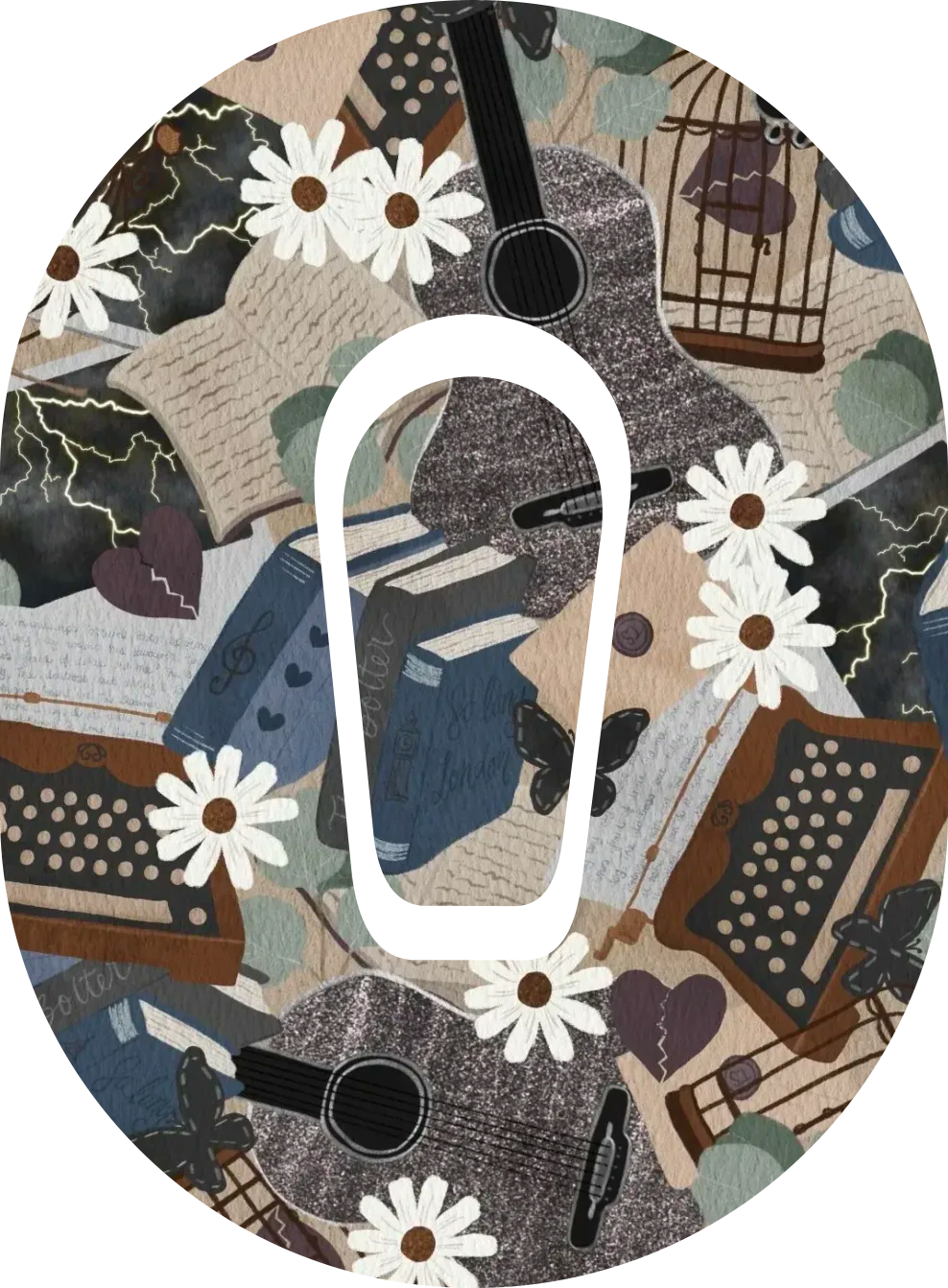 Taylor Swift TTPD-Inspired Diabetes Overpatch for Dexcom G7/G6, Libre, and Omnipod