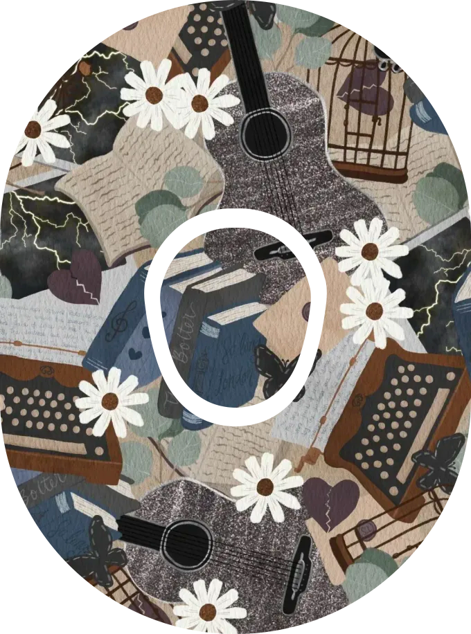 Taylor Swift TTPD-Inspired Diabetes Overpatch for Dexcom G7/G6, Libre, and Omnipod