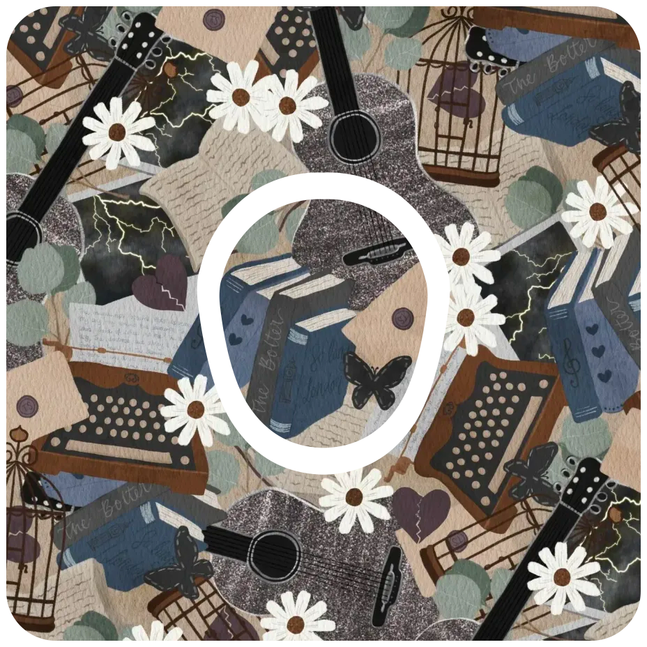 Taylor Swift TTPD-Inspired Diabetes Overpatch for Dexcom G7/G6, Libre, and Omnipod