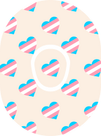 Transgender Flag - Diabetes Overpatch - Diabetes For You
