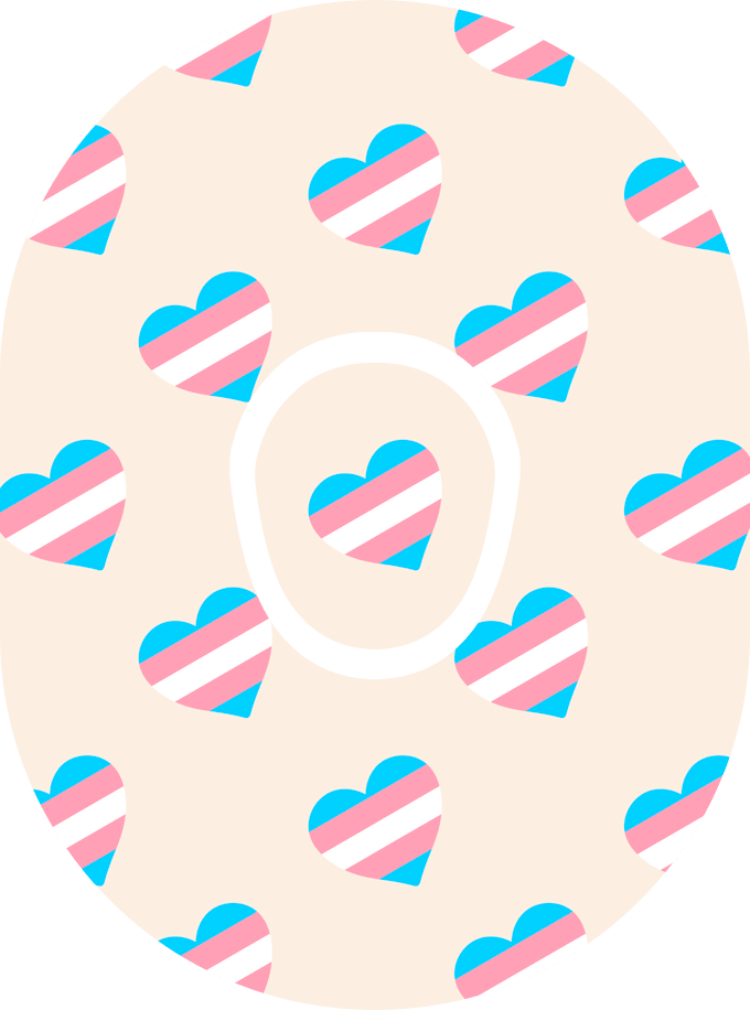 Transgender Flag - Diabetes Overpatch - Diabetes For You